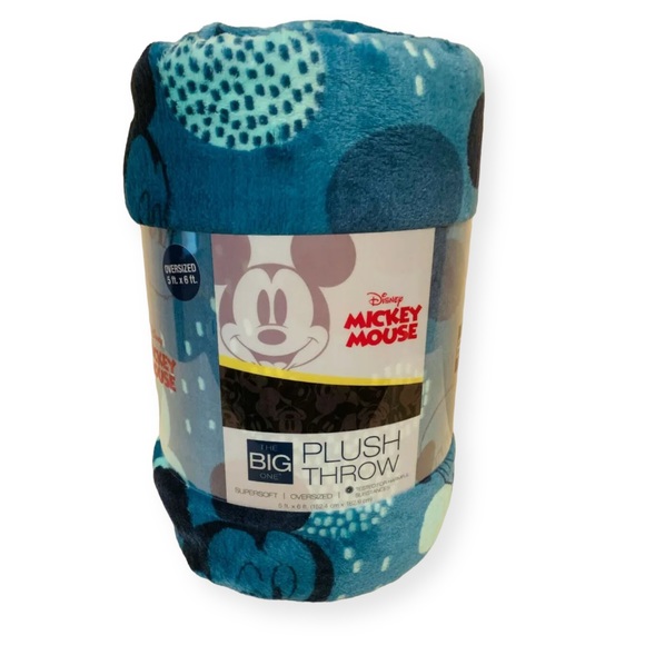 Disney | Bedding | Disney Mickey Mouse Plush Throw Blanket 5 Ft X 6 Ft ...